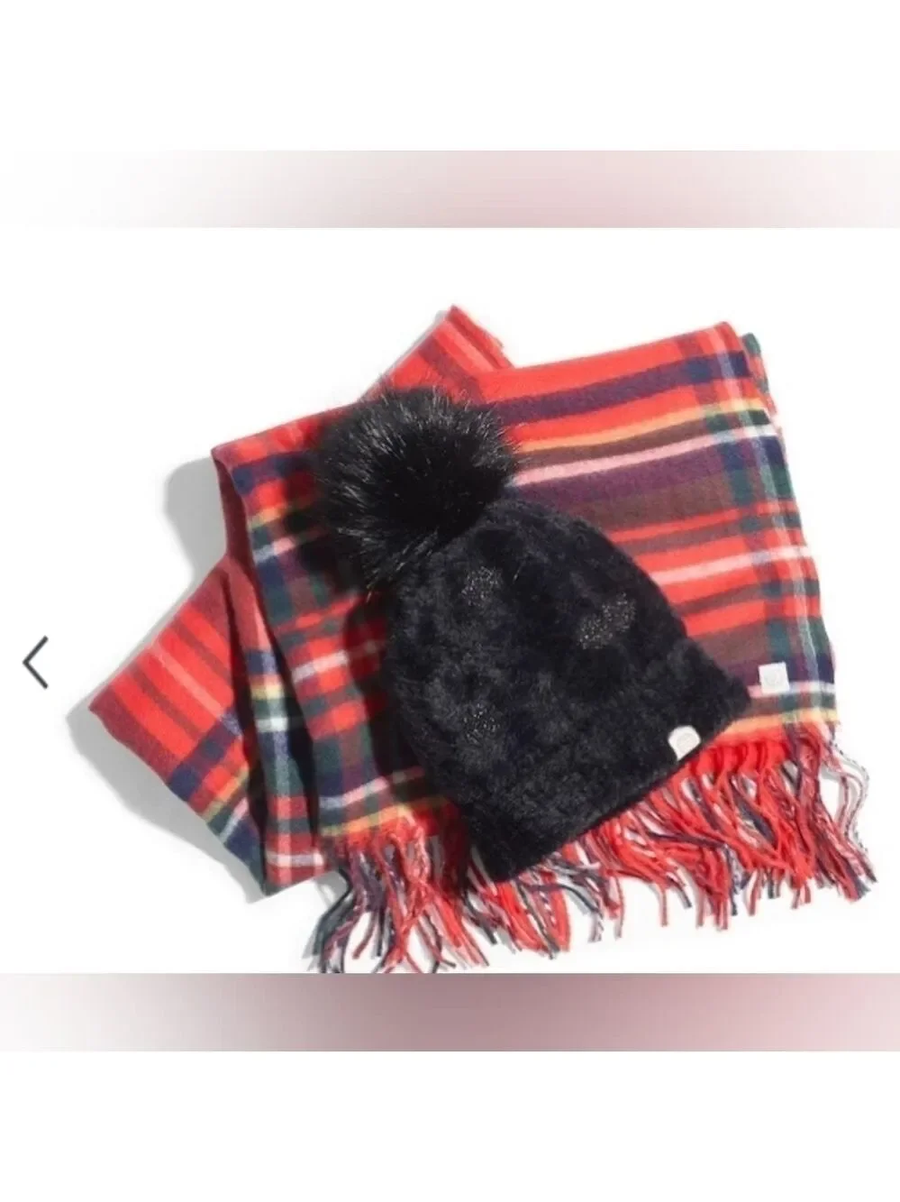 Marine layer Scotland Scarf in Holiday Red Plaid